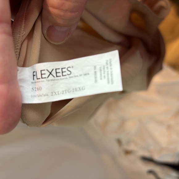 FLEXEES Shapewear Tank Top Bodysuit‎ Beige 2XL 2TG 2XG Tummy Control - Picture 4 of 9